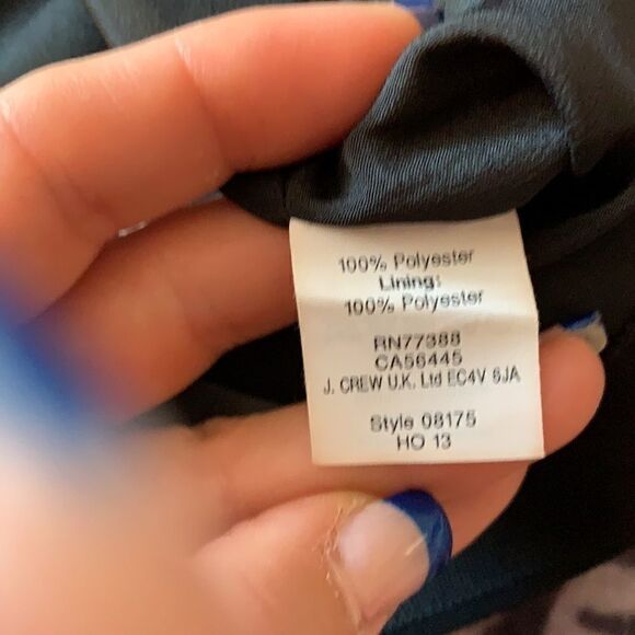 𝅺nwt J Crew black suiting wrap skirt sz 0 - Picture 5 of 6